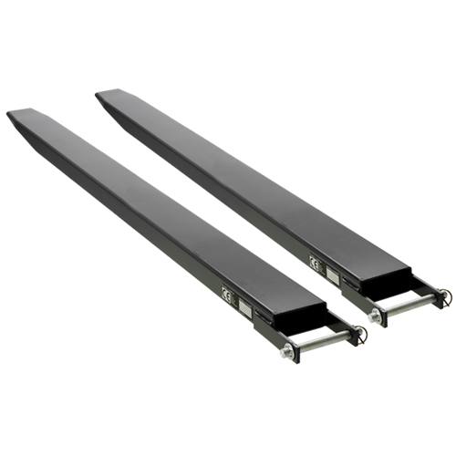 Gaffelspets på målade pallgaffel för säker godshantering